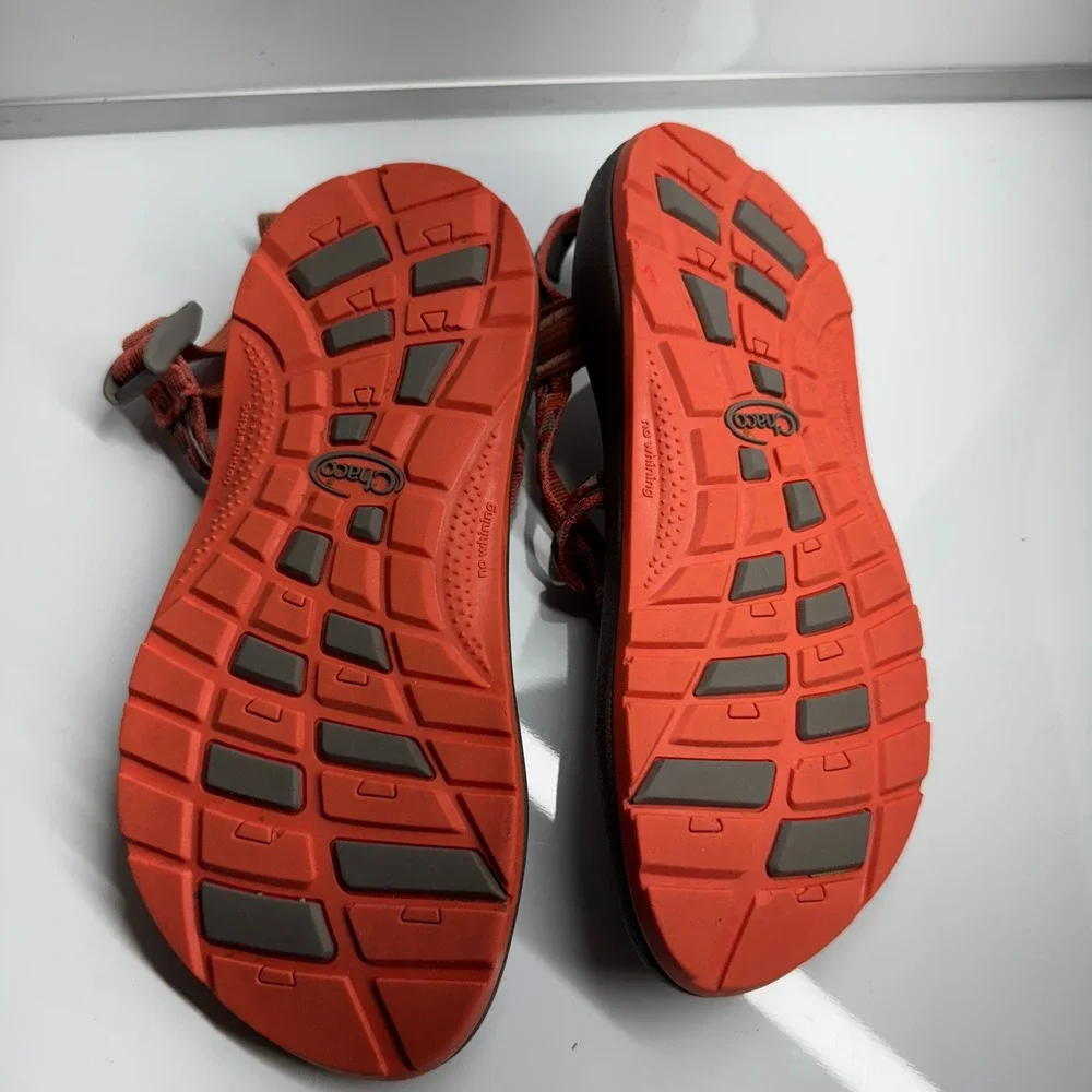 Chaco Z Sandals Youth Rusty Orange Pink Multi Color Strappy Comfort Sport Size 5